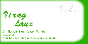 virag laux business card
